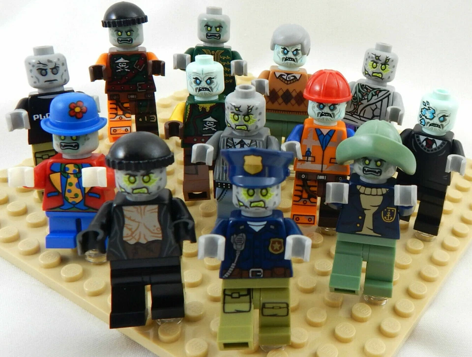7 NEW RANDOM LEGO ZOMBIE MINIFIG LOT minifigure figure apocalego halloween ghost - Image 1 of 1
