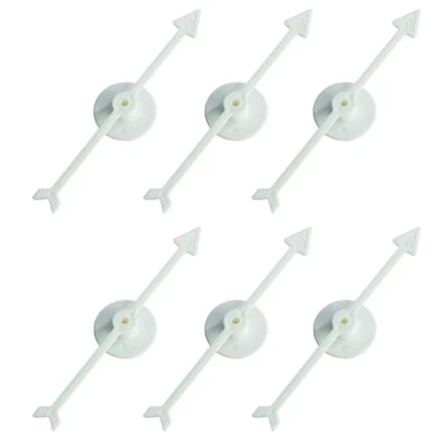 Hilanderos puntero de flecha de plástico de 6 piezas para juegos de mesa y actividades de fiesta hágalo usted mismo Foto 1 de 4