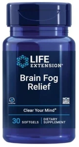 Life Extension Brain Fog Relief for Mental Fatigue Focus Cognitive 30 Softgels - Picture 1 of 7