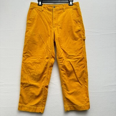 Женские желтые вельветовые брюки плотника The North Face размер 12 (32x28) - Изображение 1 из 4