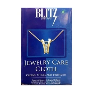 Paño de limpieza/pulido de dos capas para el cuidado de joyas Blitz - Imagen 1 de 2