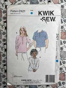 Camisas para niños y niñas Kwik con patrón de costura 2421 talla 8-14 FF SIN CORTAR - Imagen 1 de 2