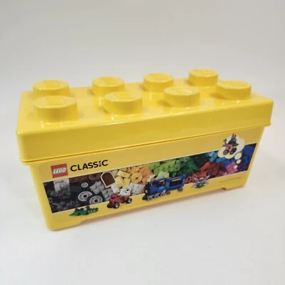 Lego 10696 BOX ONLY Creator Medium Creative Brick Legos Storage Yellow Container - Image 1 of 4
