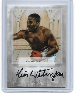 Tim Witherspoon 2009 Sport Kings Mecca Cigarette On Card Auto CHAMPION Autograph - Image 1 of 2