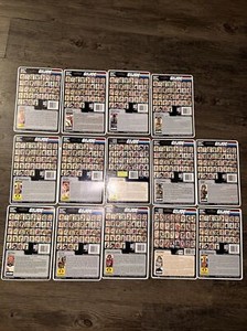 14 Vintage 1983-85 Hasbro GI Joe Action Figure Full Card Back File Card