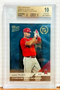 2018 Topps Now Moment of the Year MOY7 Albert Pujol /543 BGS Pristine LA Angels - Picture 1 of 2
