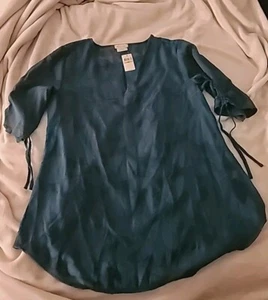 Van Heusen Blouse Size Small Green - Picture 1 of 7