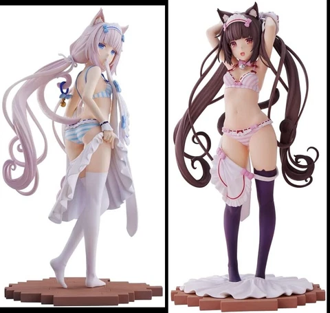 PLUM Nekopara Chocolat & Vanilla A moment to change clothes 1/7 Scale Figure Set Cover