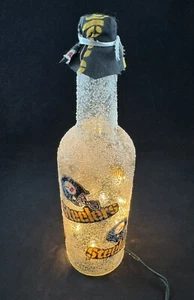 Vintage Pittsburgh Steelers NFL Handmade Logo Lighted Glass Bottle Christmas - Picture 1 of 2
