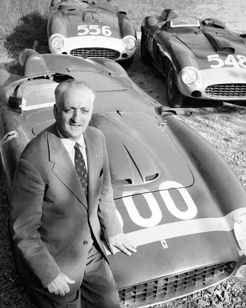 1956 Ferrari Founder ENZO FERRARI Glossy 8x10 Photo Print Engineer Poster - Image 1 of 1