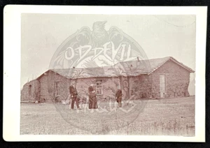 1880s Nebraska Pioneer Sod House cabinet photo farm western - Picture 1 of 5