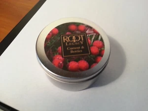 Candle CURRANT & BERRIES - Root Legacy - 4 oz. silver traveler tin with beeswax - Picture 1 of 3