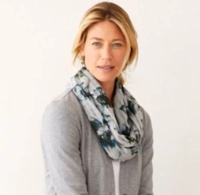 J.Jill - Pure Jill Painterly Floral Infinity Scarf - NWT - Image 1 of 4