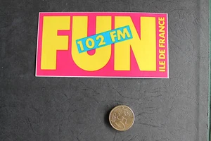 Autocollant / Sticker - FUN Radio - Ile de France - Imagen 1 de 2