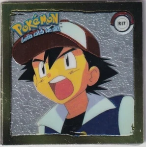 Pokemon Series 1 Sticker Original 1999 Holochrome Sticker Nr. R17 Ash R 17 - Bild 1 von 1