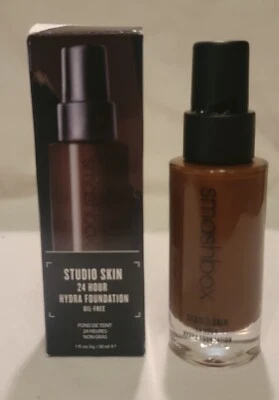 SMASHBOX Studio Skin 24 Hour Wear Hydrating Foundation- 4.7 VERY DEEP -NEW! - Image 1 of 4
