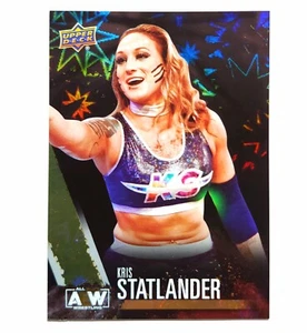 Upper Deck 2021 AEW Kris Statlander Dynamite Holo SP primera edición lucha libre - Imagen 1 de 12