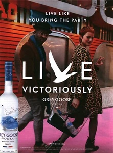 2019  PRINT AD -  GREY GOOSE VODKA AD ..LIVE VICTORIOUSLY... AD ONLY - Picture 1 of 1