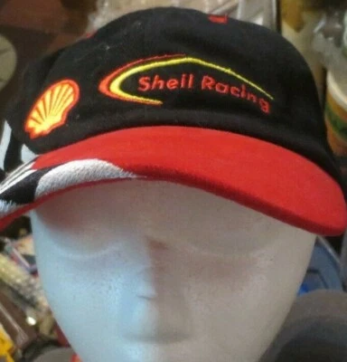 Gorra de béisbol Shell Oil Racing Gas a cuadros con logotipo de bandera talla única para todos Foto 1 de 4