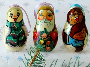 Ornaments. Set of 3 (Russian Collection Sacramento) Sale! - Picture 1 of 4