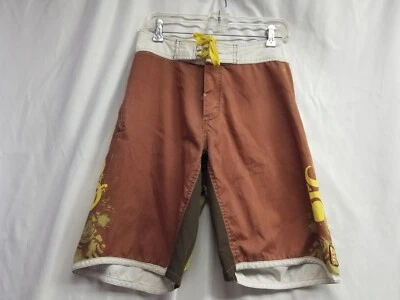Bañador Reef Board Shorts Para Hombre Talla 28 Marrón Amarillo Ligero Foto 1 de 4