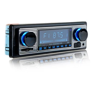 Car Stereo Radio MP3 Player Bluetooth FM Retro USB AUX In-Dash WAV SD W/Remote - Picture 1 of 12