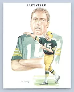 Bart Starr 1989 Reino Unido TV-4NFL Todos los Tiempos Grandes Mariscales de Campo 11 Green Bay Packers - Imagen 1 de 2