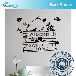 Wall Stickers Removable Welcome Sweet Home Living Room Decal Picture Art - Picture 1 of 3