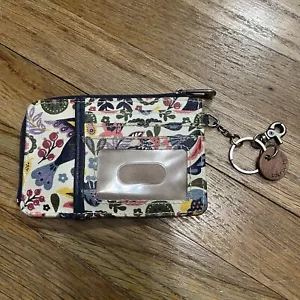 Sakroots Floral Paisley Wallet with Keyring Zips Closed 6" x 4" - Picture 1 of 6