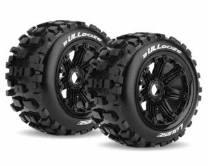 LOUISE B-ULLDOZE Reifen auf Felge schwarz Sport Compund 1:5 Buggy LOUT3244B - Bild 1 von 1