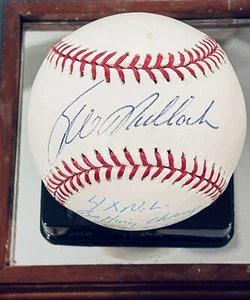 Bill Madlock Chicago Cubs Autographed MLB Baseball 4 Time Batting Champ - Feller - Picture 1 of 6