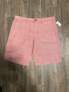 Mens New NWT Gap 10" Shorts Heather Pink Salmon Rare Hard to Find - Picture 1 of 4