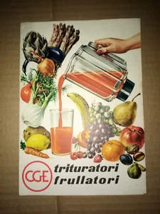 Vintage anni 60 Opuscolo pubblicitario trituratori frullatori CGE - Foto 1 di 4