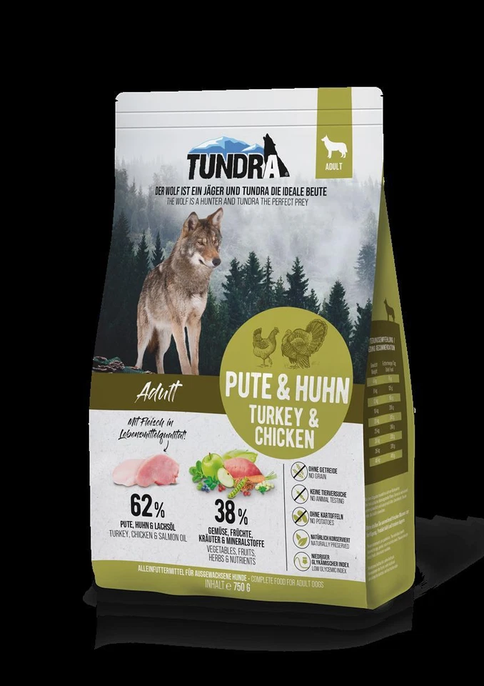 Tundra DOG Trockenfutter Pute 750g Hundefutter Trockenfutter - Bild 1 von 1