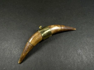 P3300 Retro Bone Tribal Gypsy Gothic Tooth type Necklace Pendant Naga TIBETAN - Picture 1 of 4