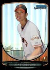 2013 Bowman Chrome Prospects Black Refractors #BCP185 Joan Gregorio /15