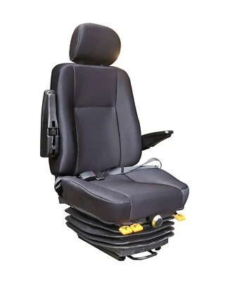 High Back Mechanical Suspension Seat for Telehandler, Digger, Excavator, Dumper - Image 1 of 2
