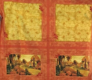 David Textiles Fabrics Harvest Cottage Placemats & Napkins Panel 2 Yards - Picture 1 of 6