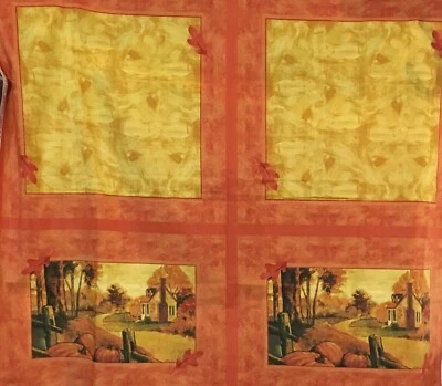 David Textiles Fabrics Harvest Cottage Placemats & Napkins Panel 2 Yards - Image 1 of 4