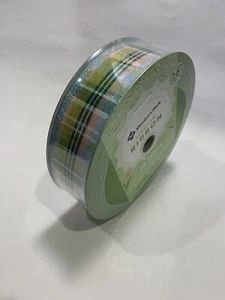Member's Mark Premium Wired Ribbon 1.5” 50 Yds Multicolor Stripe - Picture 1 of 2