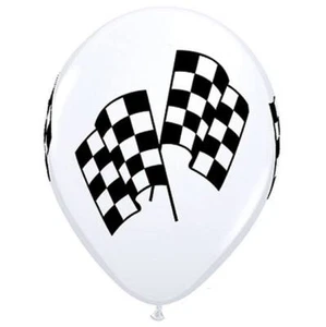 Racing Flags Qualatex Balloons (25 pack) - Picture 1 of 1