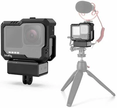 SmallRig Cage for GoPro 12 /GoPro Hero11/10/9(Black) w/Two Cold Shoe Mount