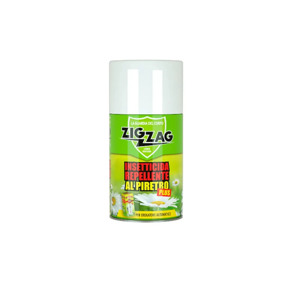 ZIGZAG Zig Zag insetticida spray al piretro PLUS per erogatore automatico 250 ml