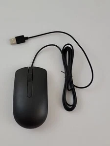 Dell Optical USB Wired Scroll Mouse MS116t - Black US Seller NEW - Picture 1 of 6
