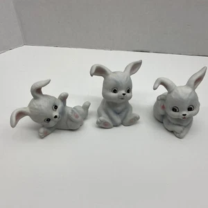 Vintage Homeco 3 White Bunny Set #1458 - Picture 1 of 7