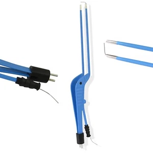 Non-Stick Bayonet Suction Bipolar Forceps, 23cm Tip 3mm Electrosurgical EL-092 - Picture 1 of 5