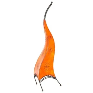 Orientalische Marokkanische Stehlampe Leder Lampe Hennalampe Lederleuchte Paris - Bild 1 von 11