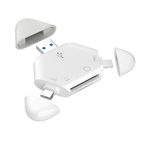 3-in-1 Memory Card Reader Devices USB C and USB A SD/TF for iPhone/iPad Support - Photo 1/5