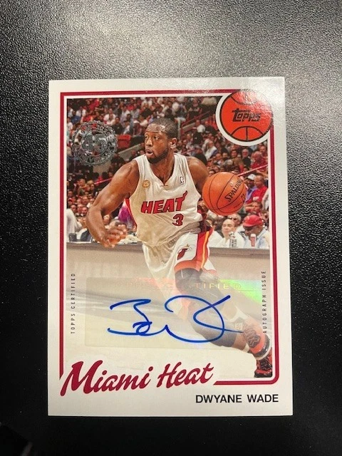 2025 2026 Topps Dwayne Wade Autograph Issue 80B2-DW Certified Mint - Image 1 of 1