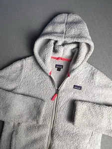 Patagonia Girls Jacket Los Gatos Hoody Full Zip White Size 2XL XXL 16-18 - Picture 1 of 16